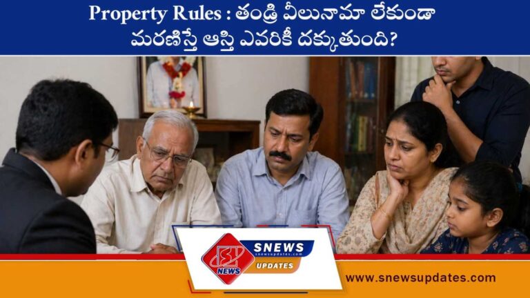 Property Rules తండ్రి వీలునామా లేకుండా మరణిస్తే ఆస్తి ఎవరికీ దక్కుతుంది