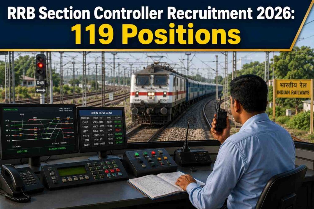 RRB Section Controller Recruitment 2026 119 రైల్వే ఉద్యోగాలు.