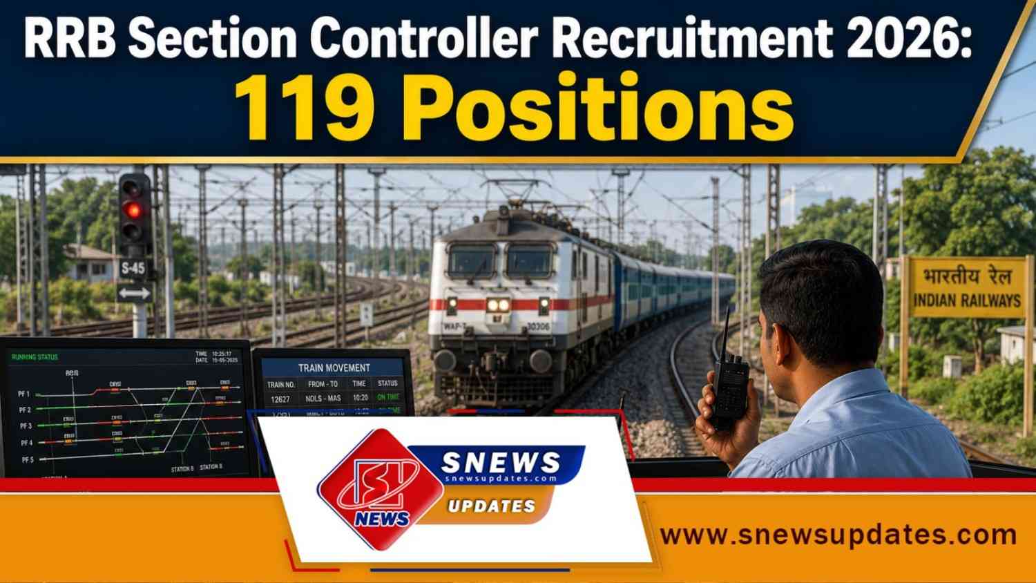 RRB Section Controller Recruitment 2026 119 రైల్వే ఉద్యోగాలు