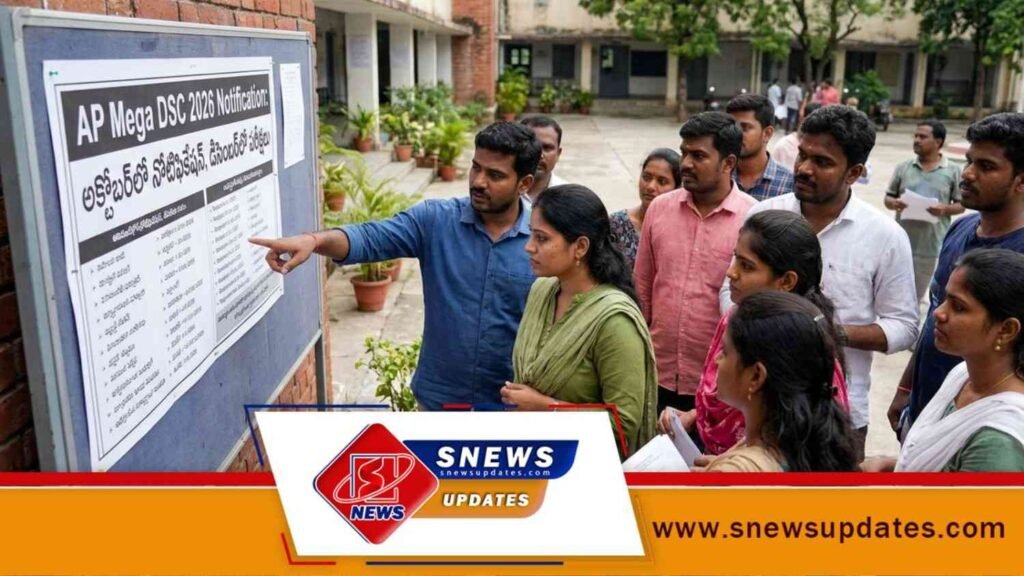 AP Mega DSC 2026 Notification అక్టోబర్‌లో నోటిఫికేషన్, డిసెంబర్‌లో పరీక్షలు