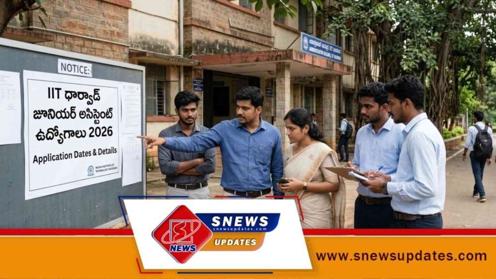 IIT ధార్వాడ్ జూనియర్ అసిస్టెంట్ ఉద్యోగాలు 2026