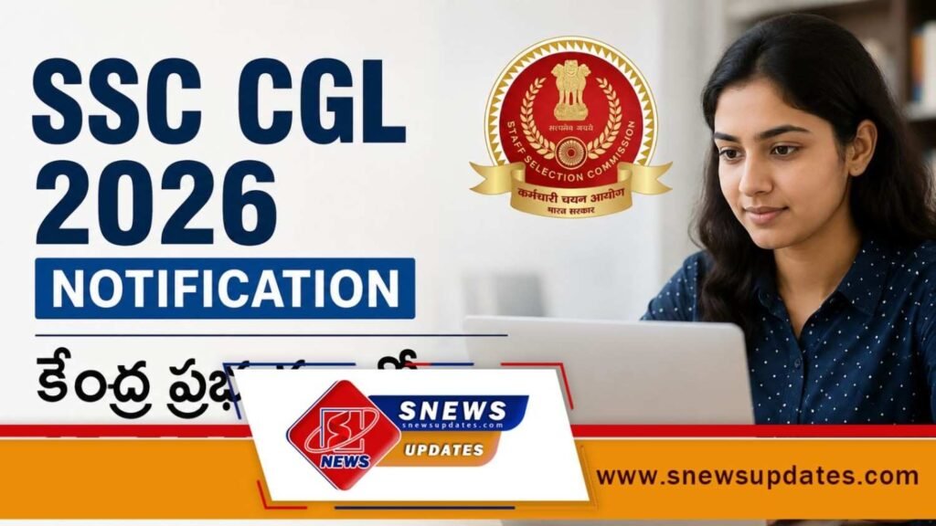 SSC CGL 2026 Notification కేంద్ర ప్రభుత్వంలో 12,256 ఉద్యోగాలు